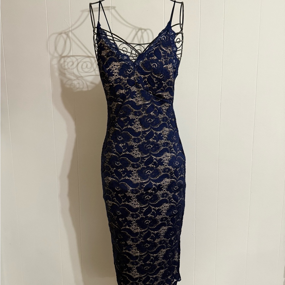 Navy Lace Dress